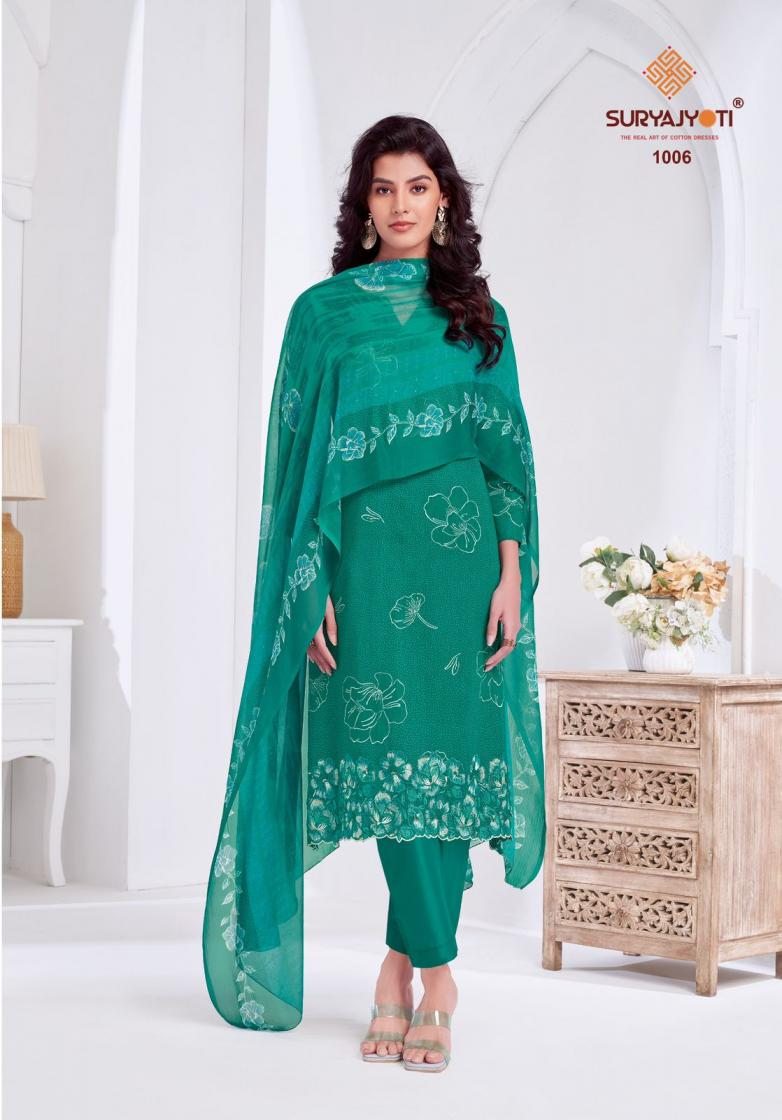SURYAJYOTI KASHYA VOL 1 PURE COTTON BEAUTIFUL FOIL PRINT DAILY WEAR UNSTITCHED DRESS