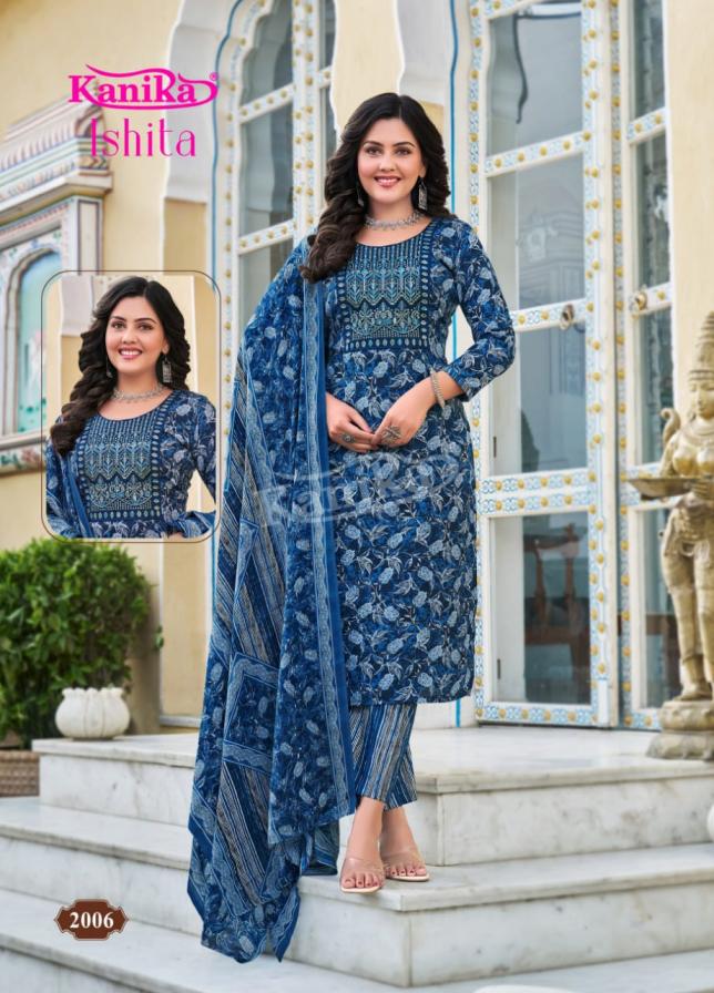KAVYA KANIKA ISHITA VOL 2 COTTON READYMADE CASUAL SUIT FOR WOMENS