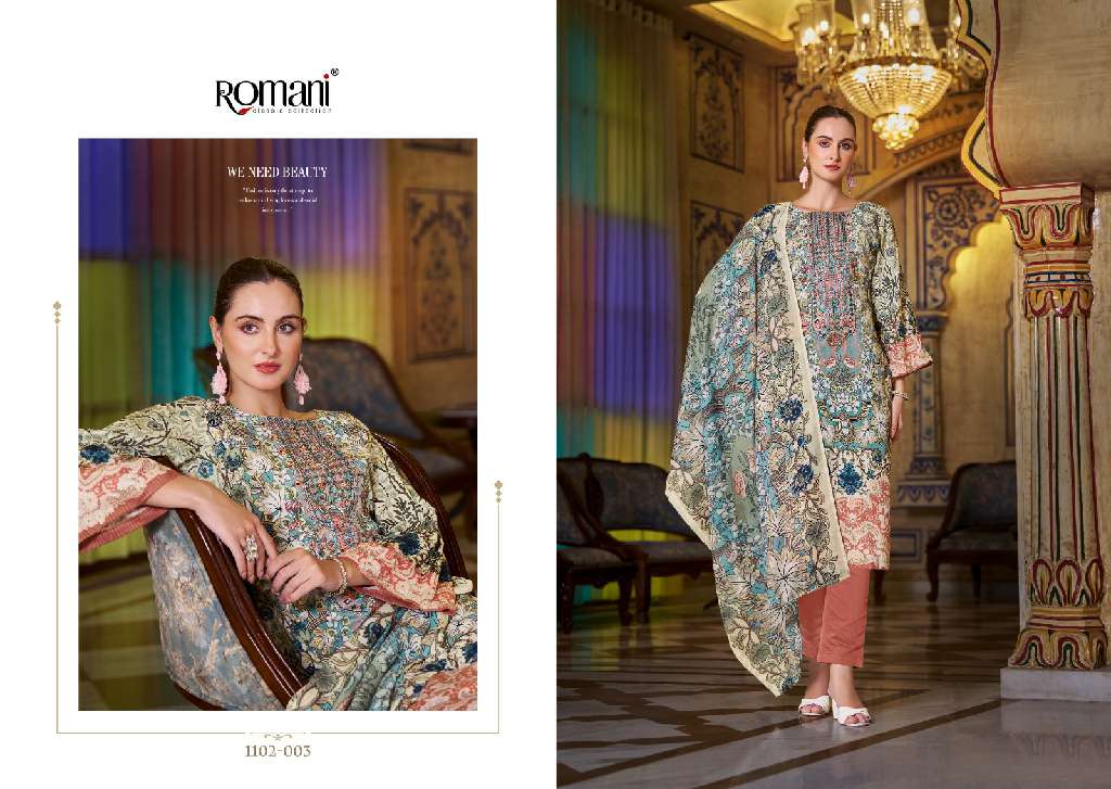ROMANI PRESENTS AARZU VOL 18 HIT DESIGN SOFT COTTON PAKISTANI ETHNIC SALWAR SUIT