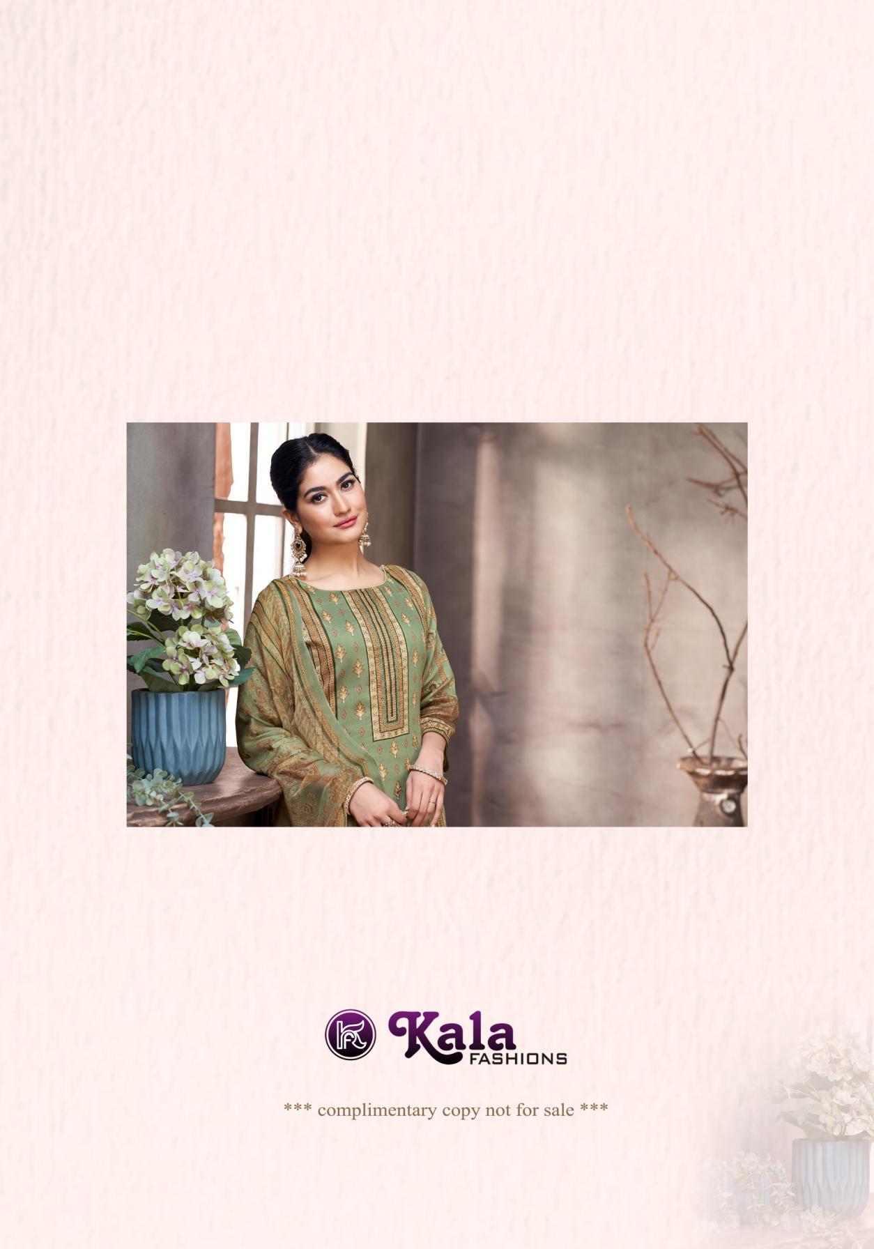 KALA FASHION RUHI VOL 2 JAM COTTON PAKISTANI PRINT WITH MIRROR OR HAND WORK FANCY DESIGN DRESS