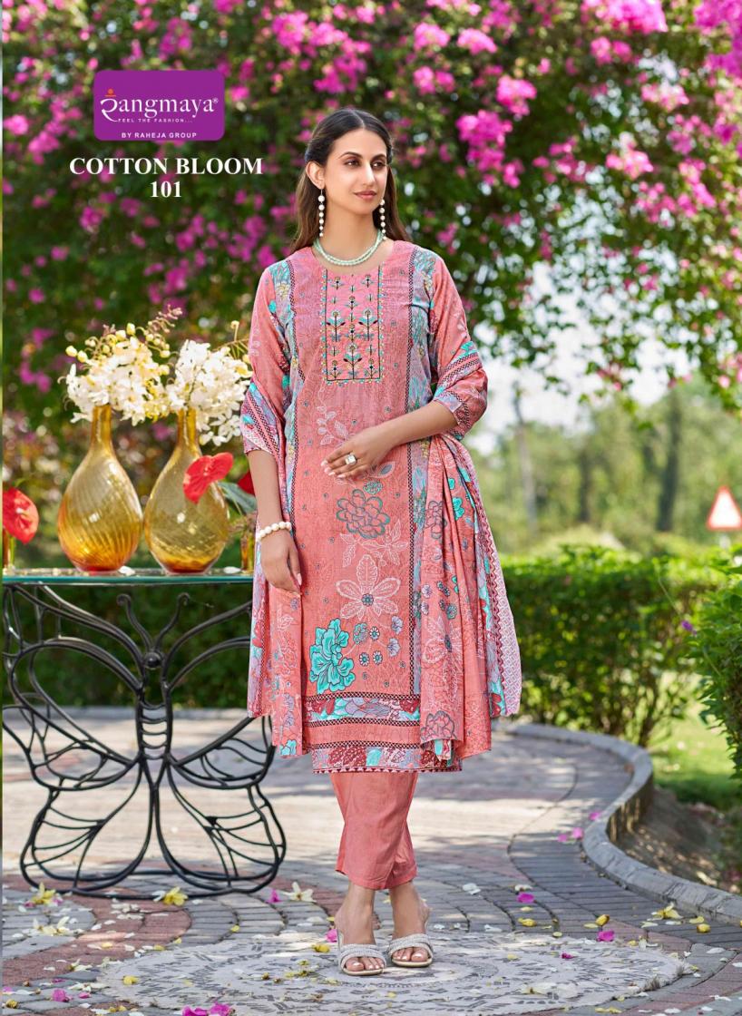 RANGMAYA FASHION COTTON BLOOM READYMADE CLASSIC SUIT FOR WOMENS