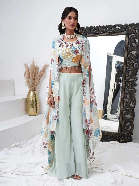 AMOHA C288 WHOLESALE HEAVY HAND WORK WITH DIGITAL CHINNON FULLY STUTCHED STYLIST SUITS