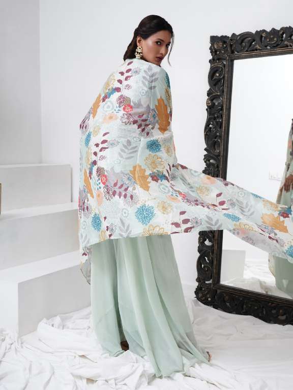 AMOHA C288 WHOLESALE HEAVY HAND WORK WITH DIGITAL CHINNON FULLY STUTCHED STYLIST SUITS