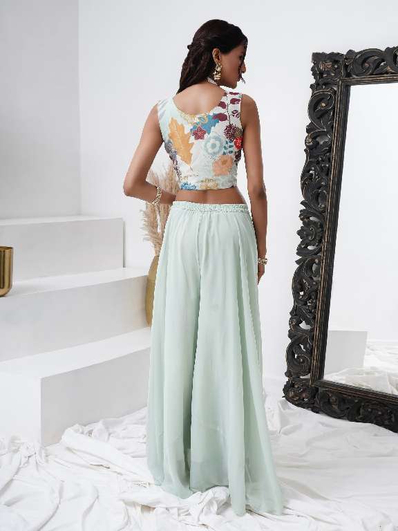 AMOHA C288 WHOLESALE HEAVY HAND WORK WITH DIGITAL CHINNON FULLY STUTCHED STYLIST SUITS