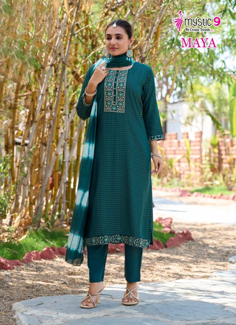 MYSTIC 9 LAUNCH MAYA VOL 2 READYMADE ELEGANT STYLE SUIT FOR WOMENS
