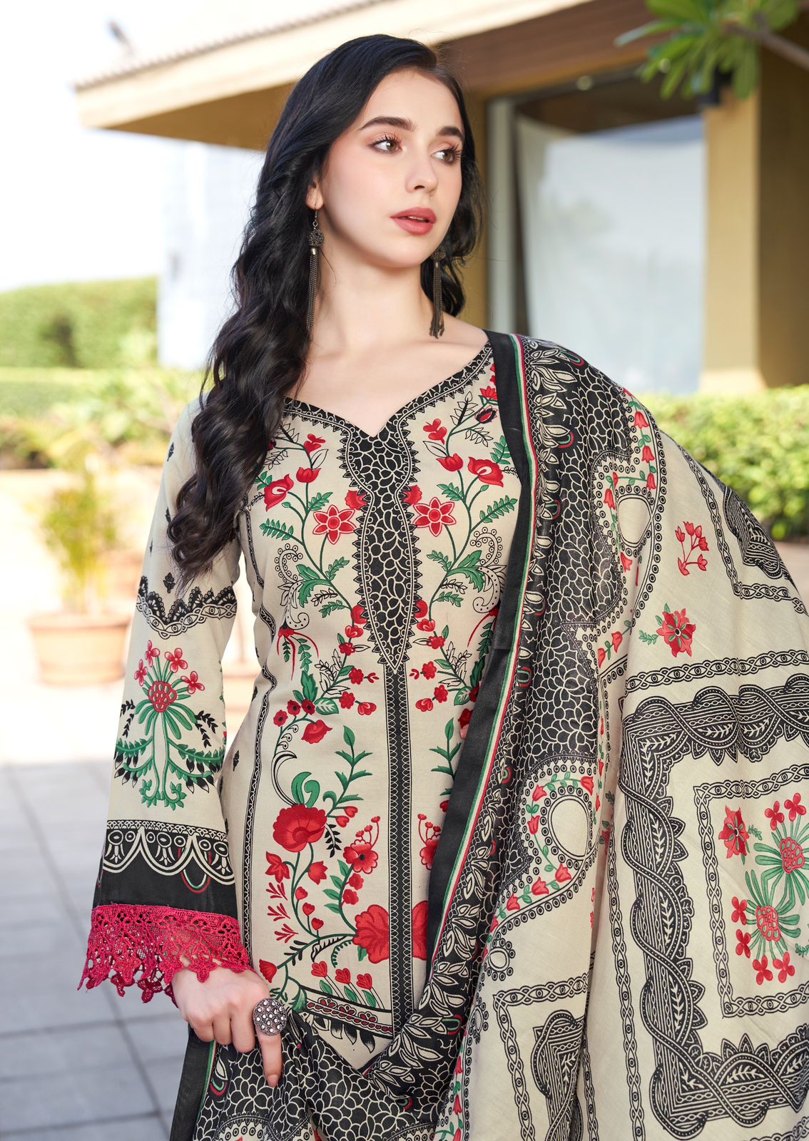 NAFISA COTTON ESRA KARACHI SUITS VOL 10 PAKISTANI CASUAL WEAR UNSTITCH SALAWAR KAMEEZ