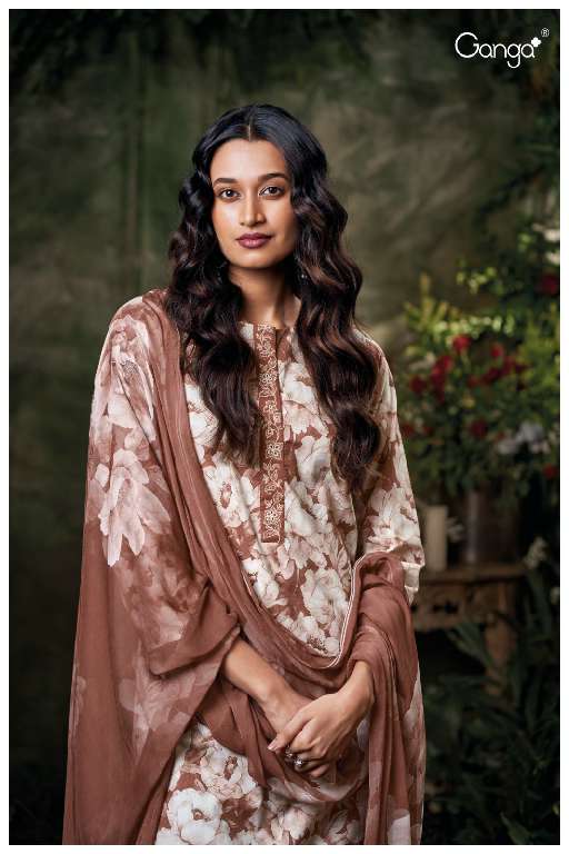 GANGA EMERA S3582 WHOLESALE PREMIUM COTTON PRINTED WITH EMBROIDERY WOK CLASSY SALWAR SUITS