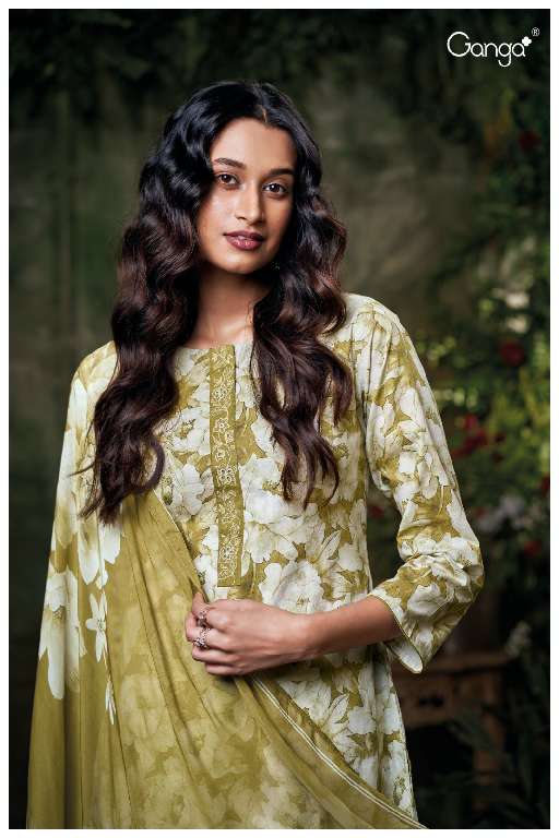 GANGA EMERA S3582 WHOLESALE PREMIUM COTTON PRINTED WITH EMBROIDERY WOK CLASSY SALWAR SUITS