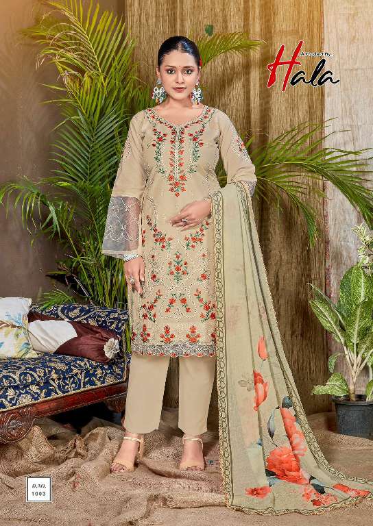 HALA TABEER VOL-23 WHOLESALE PURE CAMBRIC LAWN PAKISTANI EMBROIDERY FANCY DRESS MATERIAL
