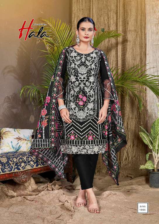 HALA TABEER VOL-23 WHOLESALE PURE CAMBRIC LAWN PAKISTANI EMBROIDERY FANCY DRESS MATERIAL