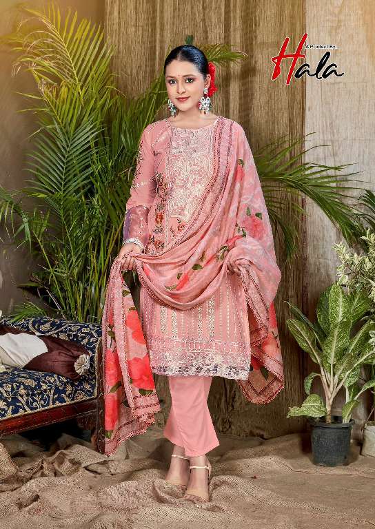 HALA TABEER VOL-23 WHOLESALE PURE CAMBRIC LAWN PAKISTANI EMBROIDERY FANCY DRESS MATERIAL