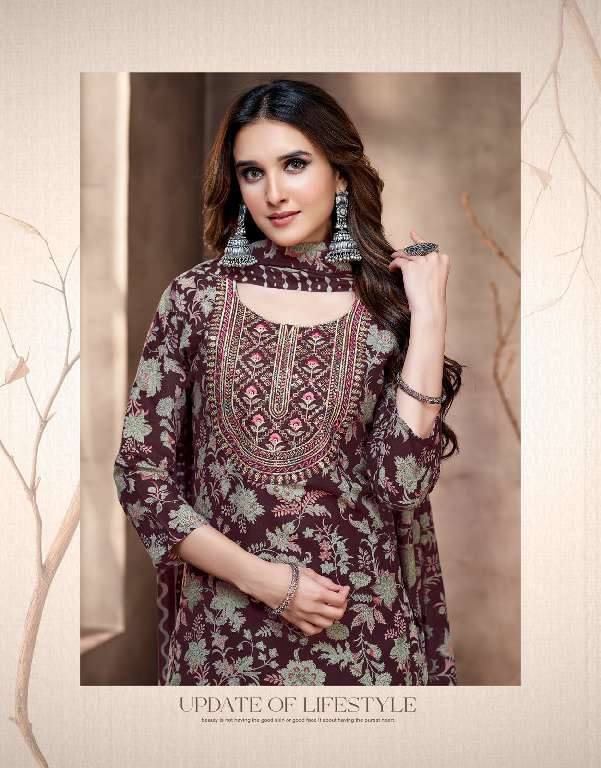 Taniksh Shital Vol-4 Wholesale Cotton Embroidery And Sikvans Work Readymade Suits