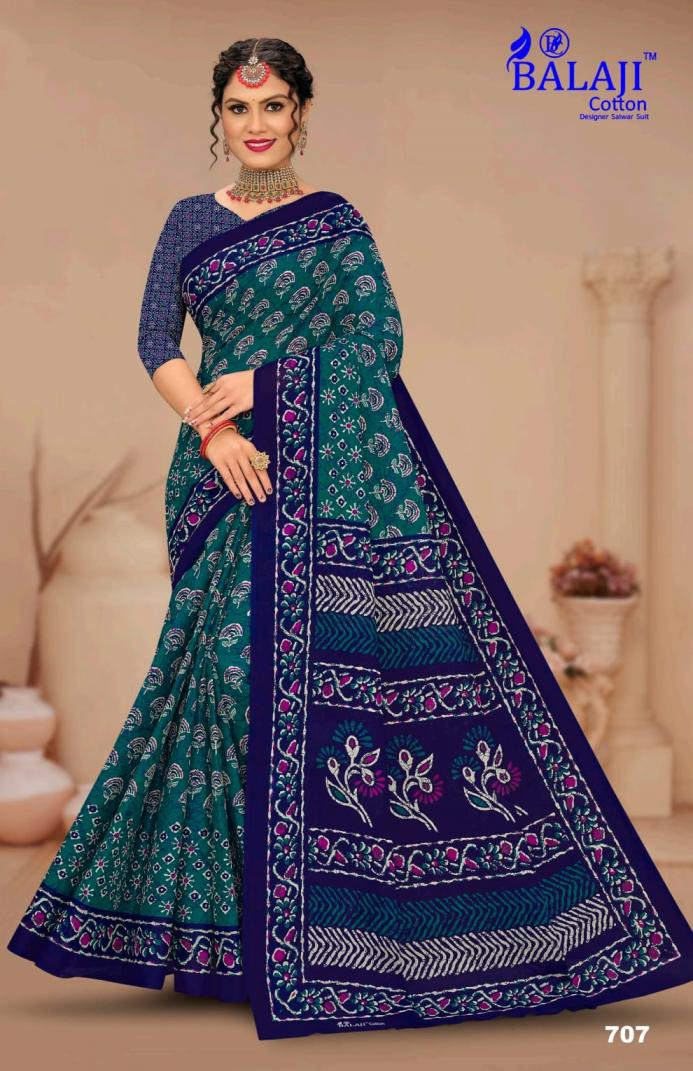 AJARK MASLEEN VOL 7 BY BALAJI COTTON UNIQUE STYLE COTTON SAREE