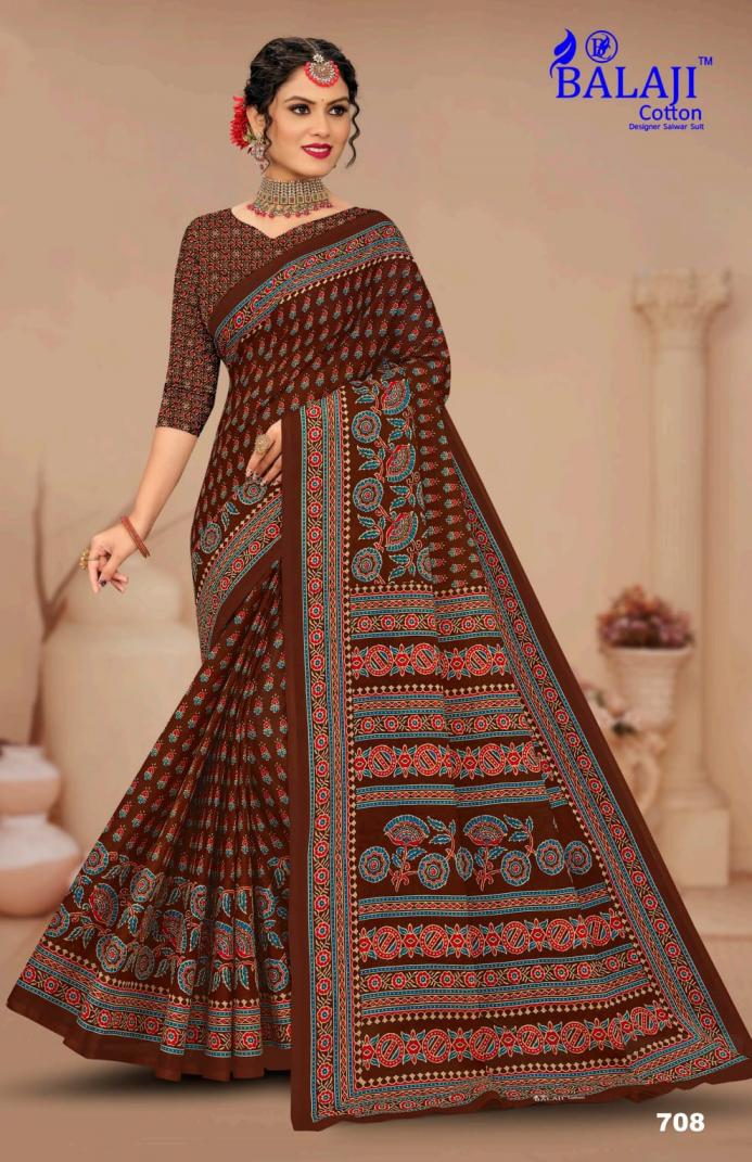 AJARK MASLEEN VOL 7 BY BALAJI COTTON UNIQUE STYLE COTTON SAREE