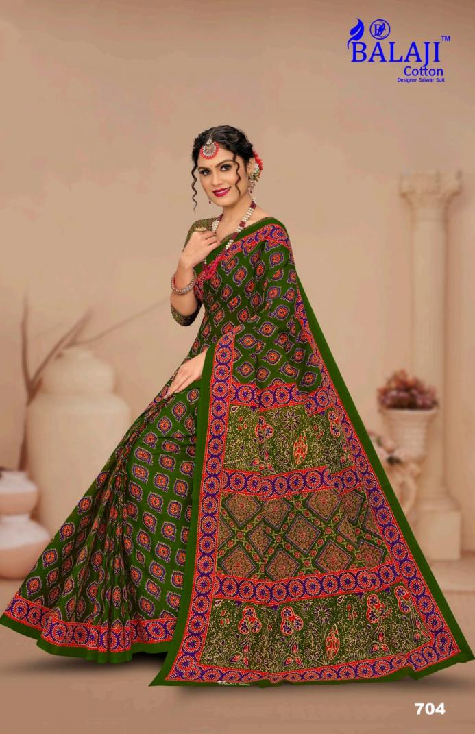 AJARK MASLEEN VOL 7 BY BALAJI COTTON UNIQUE STYLE COTTON SAREE