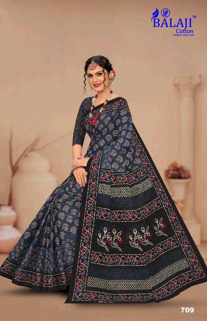AJARK MASLEEN VOL 7 BY BALAJI COTTON UNIQUE STYLE COTTON SAREE
