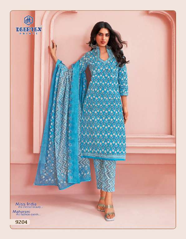 DEEPTEX PRINTS MISS INDIA VOL 92 SUMMER SPECIAL COTTON UNSTITCH SALWAR KAMEEZ COLLECTION