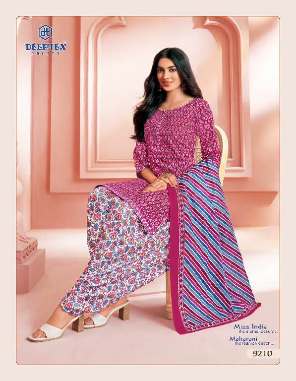 DEEPTEX PRINTS MISS INDIA VOL 92 SUMMER SPECIAL COTTON UNSTITCH SALWAR KAMEEZ COLLECTION