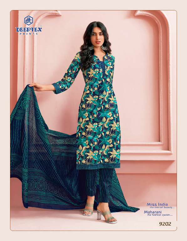 DEEPTEX PRINTS MISS INDIA VOL 92 SUMMER SPECIAL COTTON UNSTITCH SALWAR KAMEEZ COLLECTION
