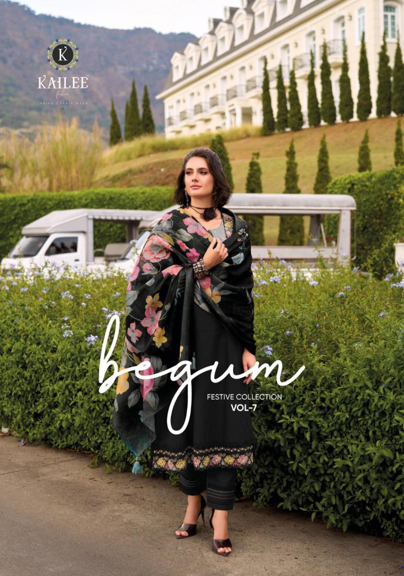 BEGUM VOL 7 BY KAILEE FASHION COTTON A LINE STYLE READYMADE PREMIUM SUIT FOR WOMENS