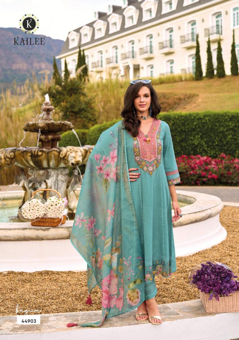 BEGUM VOL 7 BY KAILEE FASHION COTTON A LINE STYLE READYMADE PREMIUM SUIT FOR WOMENS