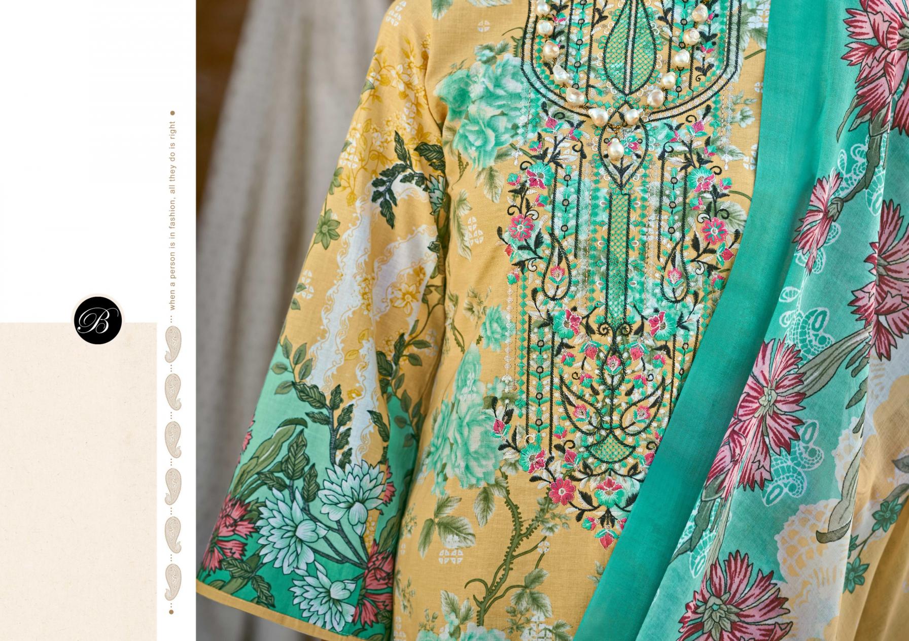 NAIRA VOL 110 BY BELLIZA DESIGNER NEW DESIGN COTTON PAKISTANI SUIT 2025