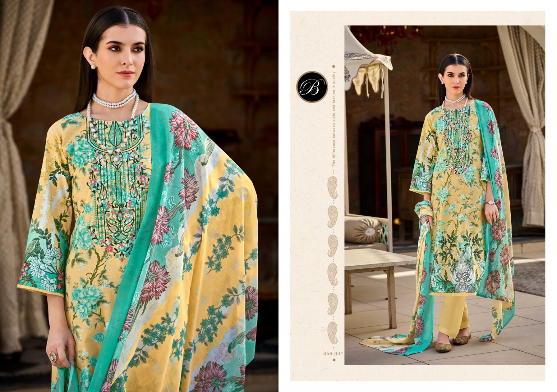 NAIRA VOL 110 BY BELLIZA DESIGNER NEW DESIGN COTTON PAKISTANI SUIT 2025