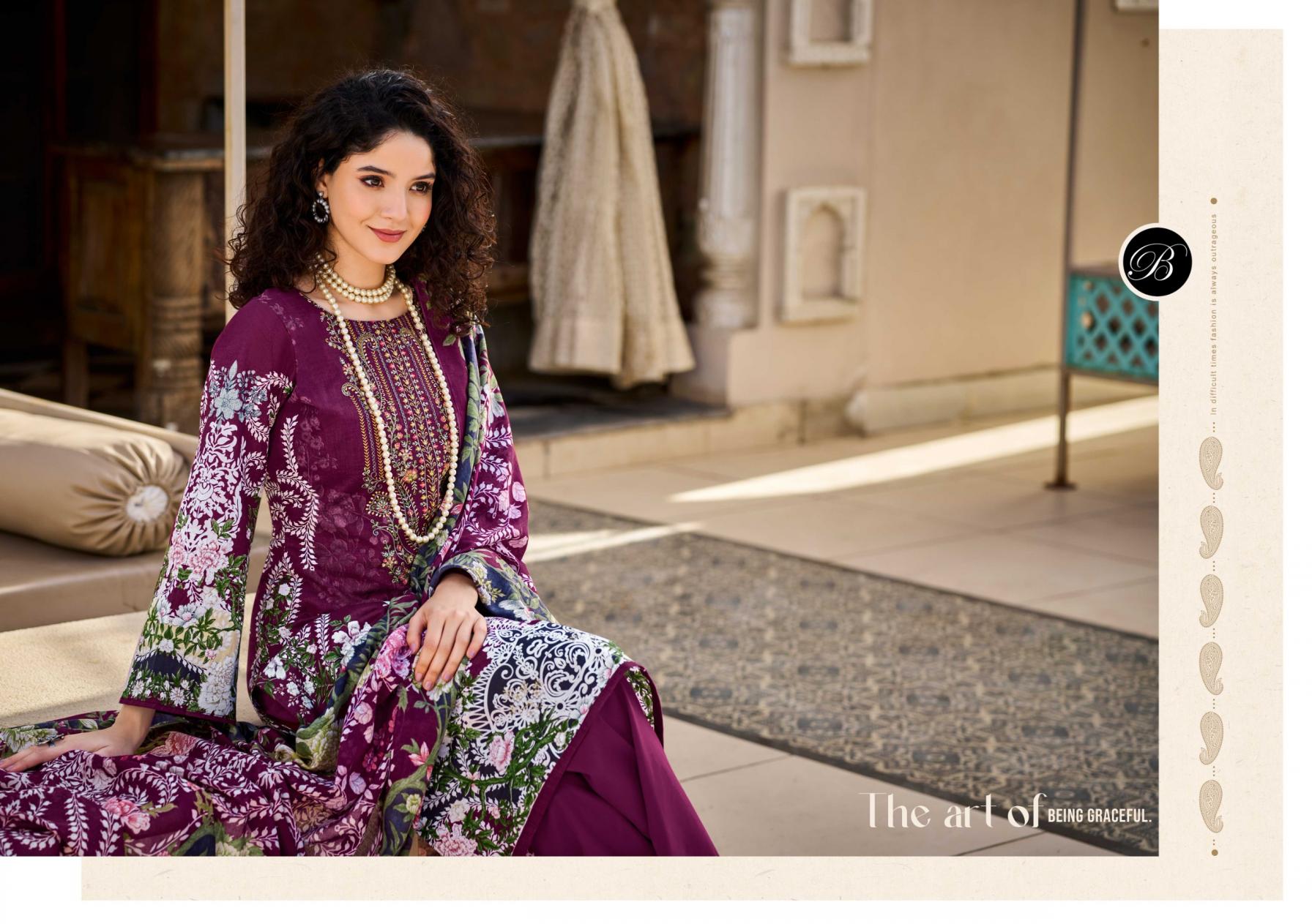 NAIRA VOL 110 BY BELLIZA DESIGNER NEW DESIGN COTTON PAKISTANI SUIT 2025