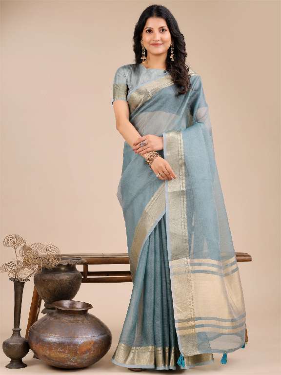 ASTITA SEOUL WHOLESALE ORGANZA BEAUTIFUL COLORS CASUAL SAREES