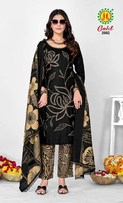 Jt Gold Vol 2 Rayon Embroidery Work Dress Material Collection