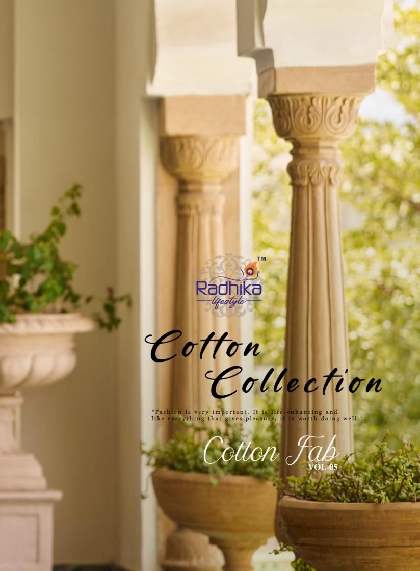 COTTON FAB VOL 5 BY RADHIKA LIFESTYLE COTTON PRINT CASUAL FULL STITCH BIG SIZE SALWAR SUIT