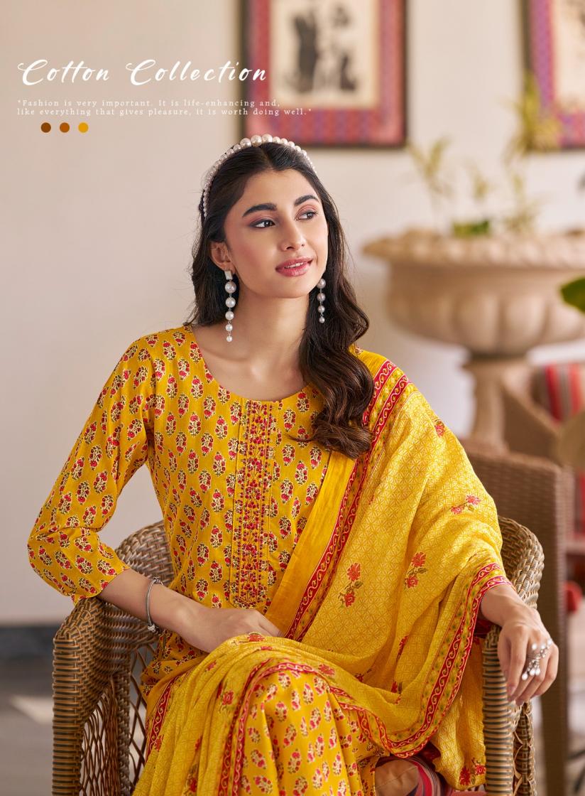 COTTON FAB VOL 5 BY RADHIKA LIFESTYLE COTTON PRINT CASUAL FULL STITCH BIG SIZE SALWAR SUIT