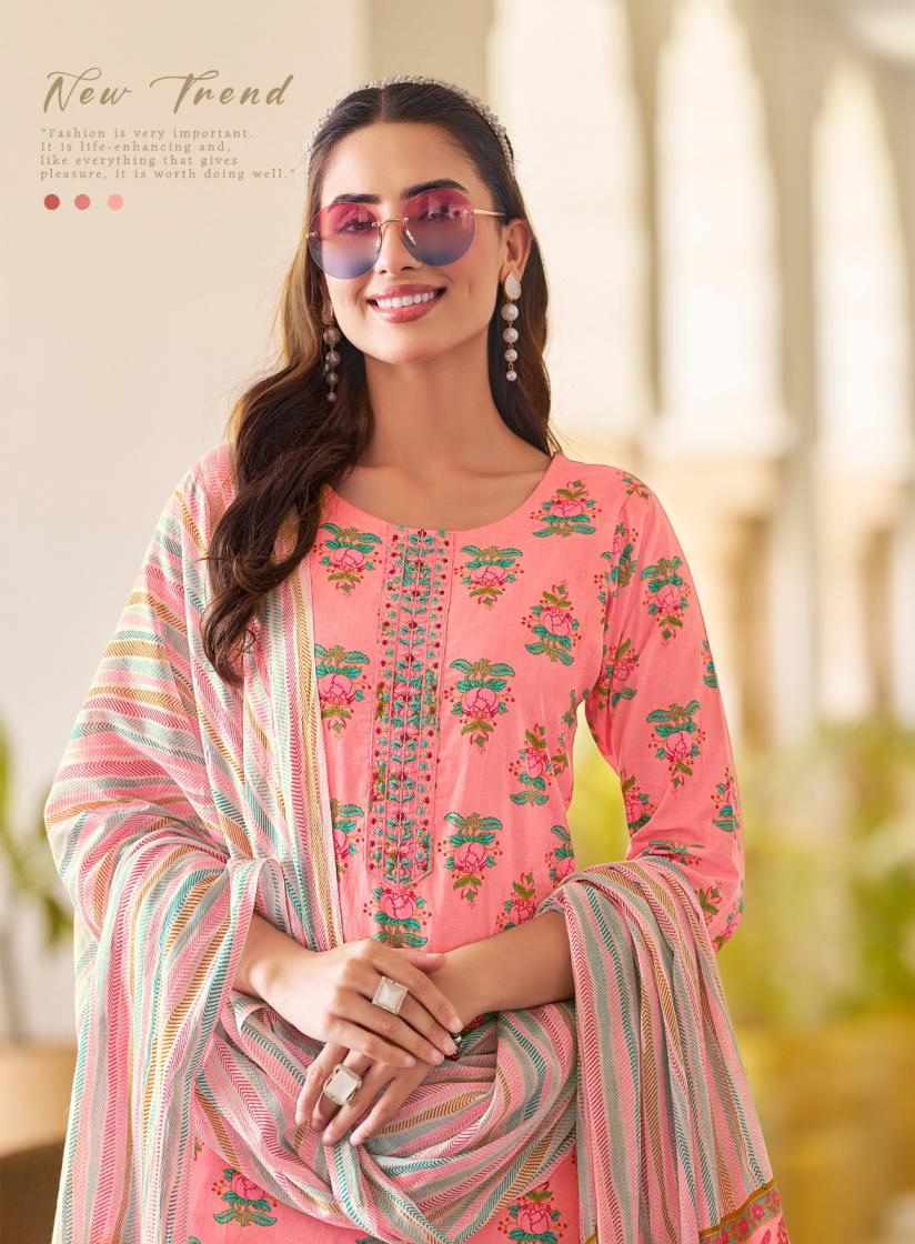 COTTON FAB VOL 5 BY RADHIKA LIFESTYLE COTTON PRINT CASUAL FULL STITCH BIG SIZE SALWAR SUIT