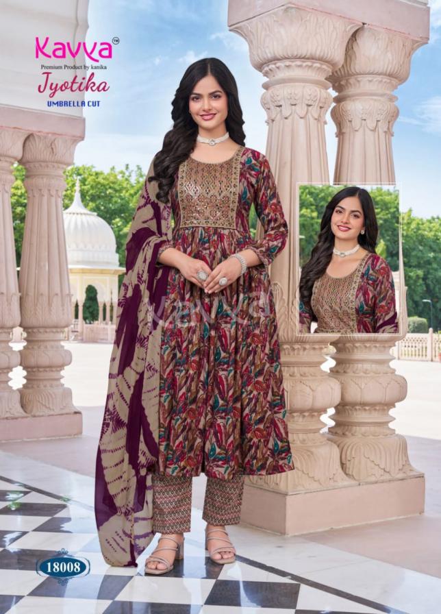 JYOTI VOL 18 BY KAVYA DISPLAYS STITCH DRESSES WITH BOTTOM AND DUPATTA