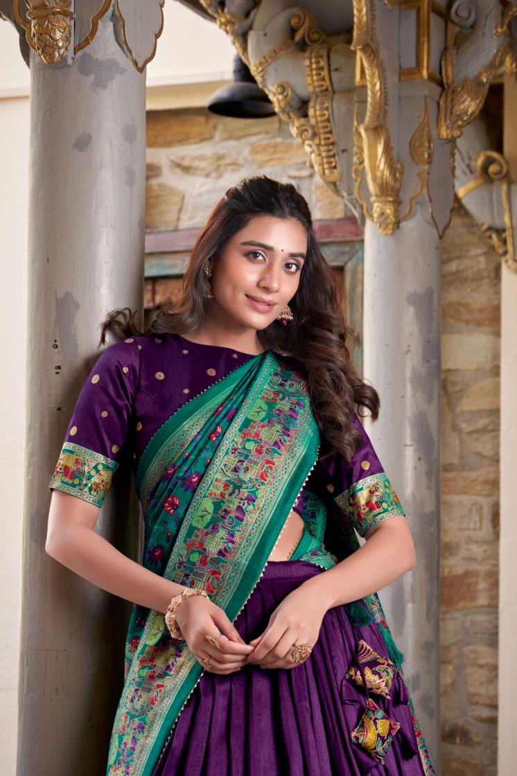 LNB 1245 GORGEOUS UNSTITCH LEHENGA WITH UNSTITCH BLOUSE