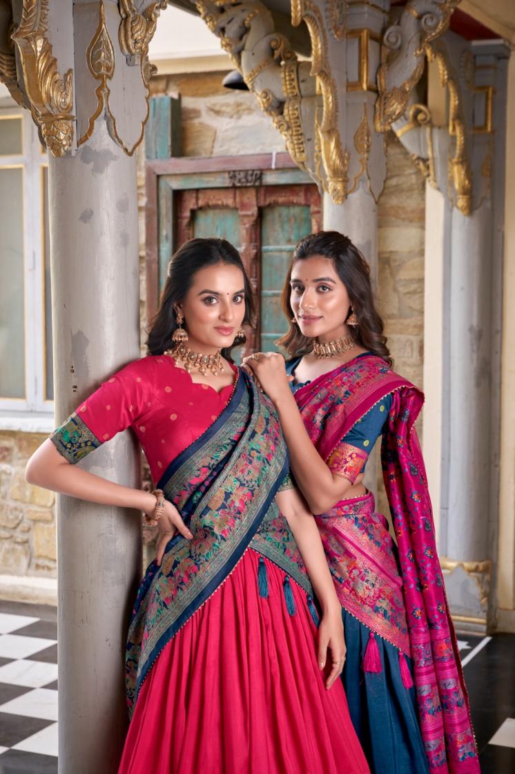 LNB 1245 GORGEOUS UNSTITCH LEHENGA WITH UNSTITCH BLOUSE