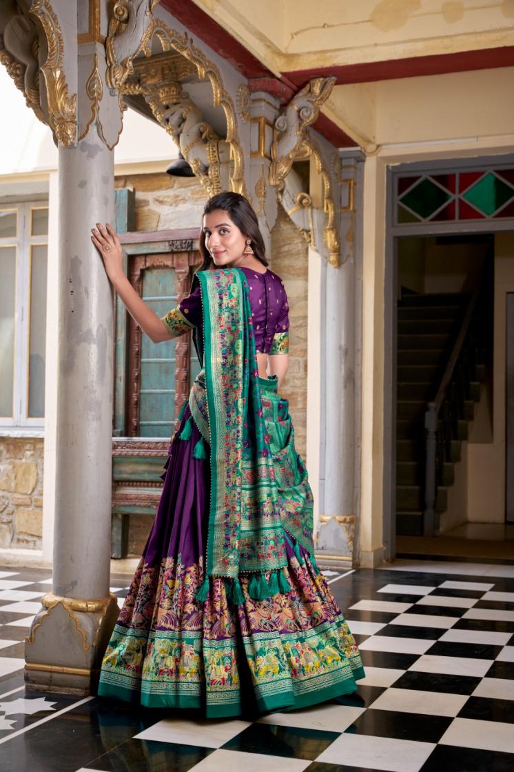 LNB 1245 GORGEOUS UNSTITCH LEHENGA WITH UNSTITCH BLOUSE