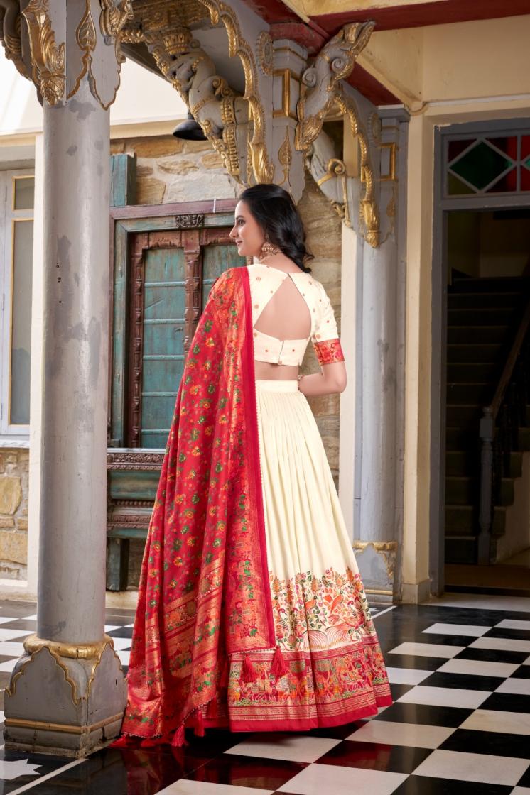 LNB 1245 GORGEOUS UNSTITCH LEHENGA WITH UNSTITCH BLOUSE