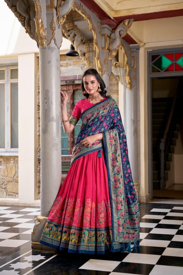 LNB 1245 GORGEOUS UNSTITCH LEHENGA WITH UNSTITCH BLOUSE