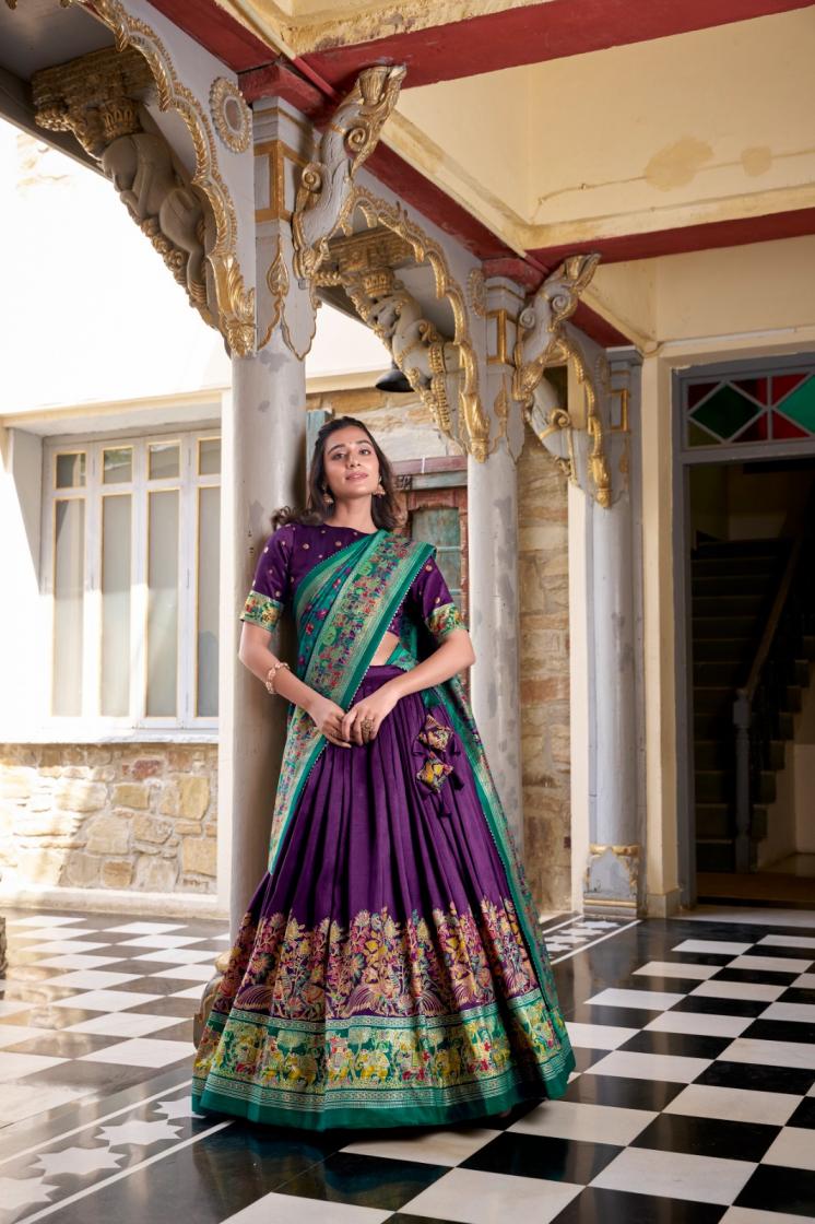 LNB 1245 GORGEOUS UNSTITCH LEHENGA WITH UNSTITCH BLOUSE