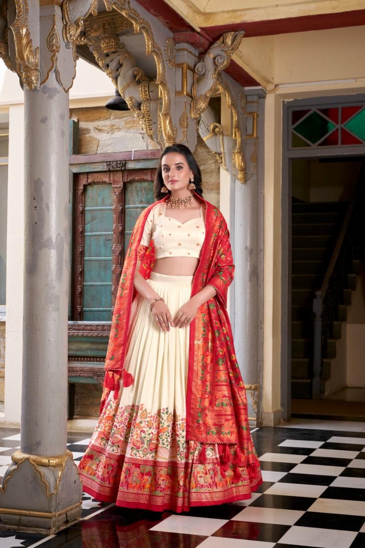 LNB 1245 GORGEOUS UNSTITCH LEHENGA WITH UNSTITCH BLOUSE