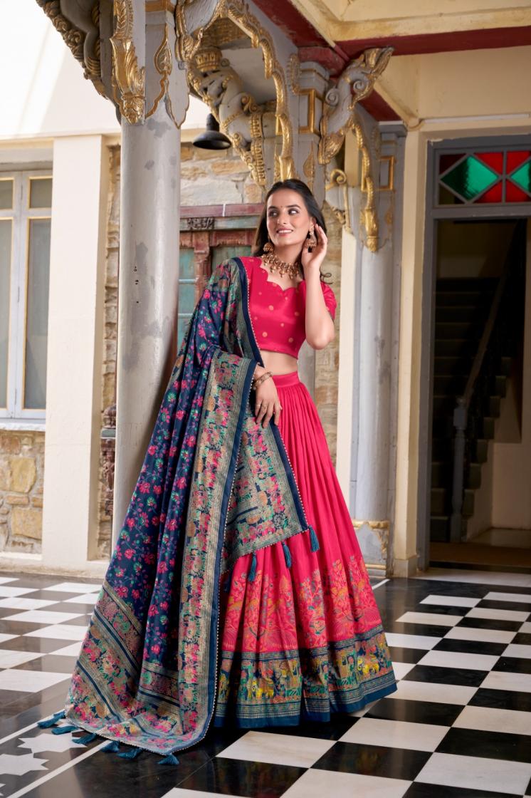 LNB 1245 GORGEOUS UNSTITCH LEHENGA WITH UNSTITCH BLOUSE