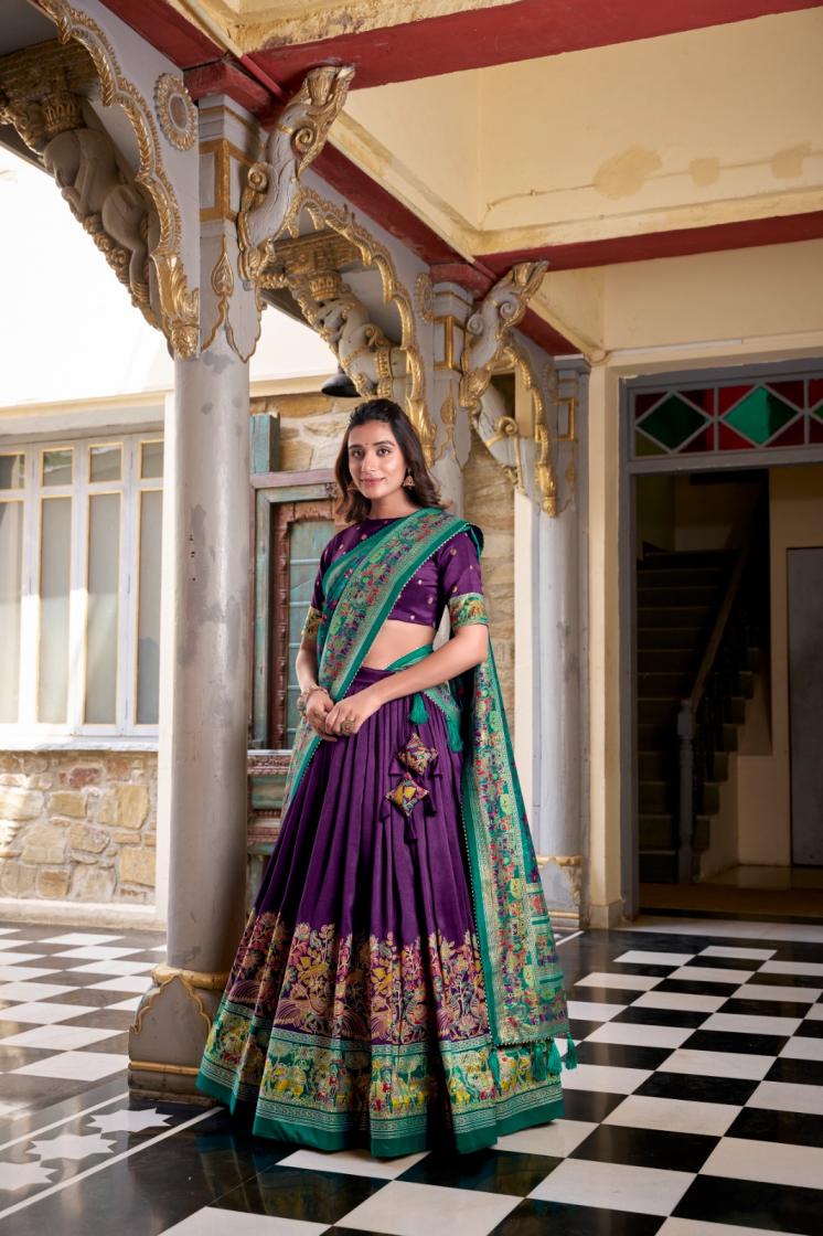 LNB 1245 GORGEOUS UNSTITCH LEHENGA WITH UNSTITCH BLOUSE