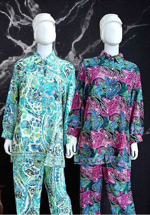 JISHA KAFTAN PRESENT SILK CO ORD SETS WHOLSALE GOLDEN FOIL PRINTED POLU SILK STYLIST CORD SET
