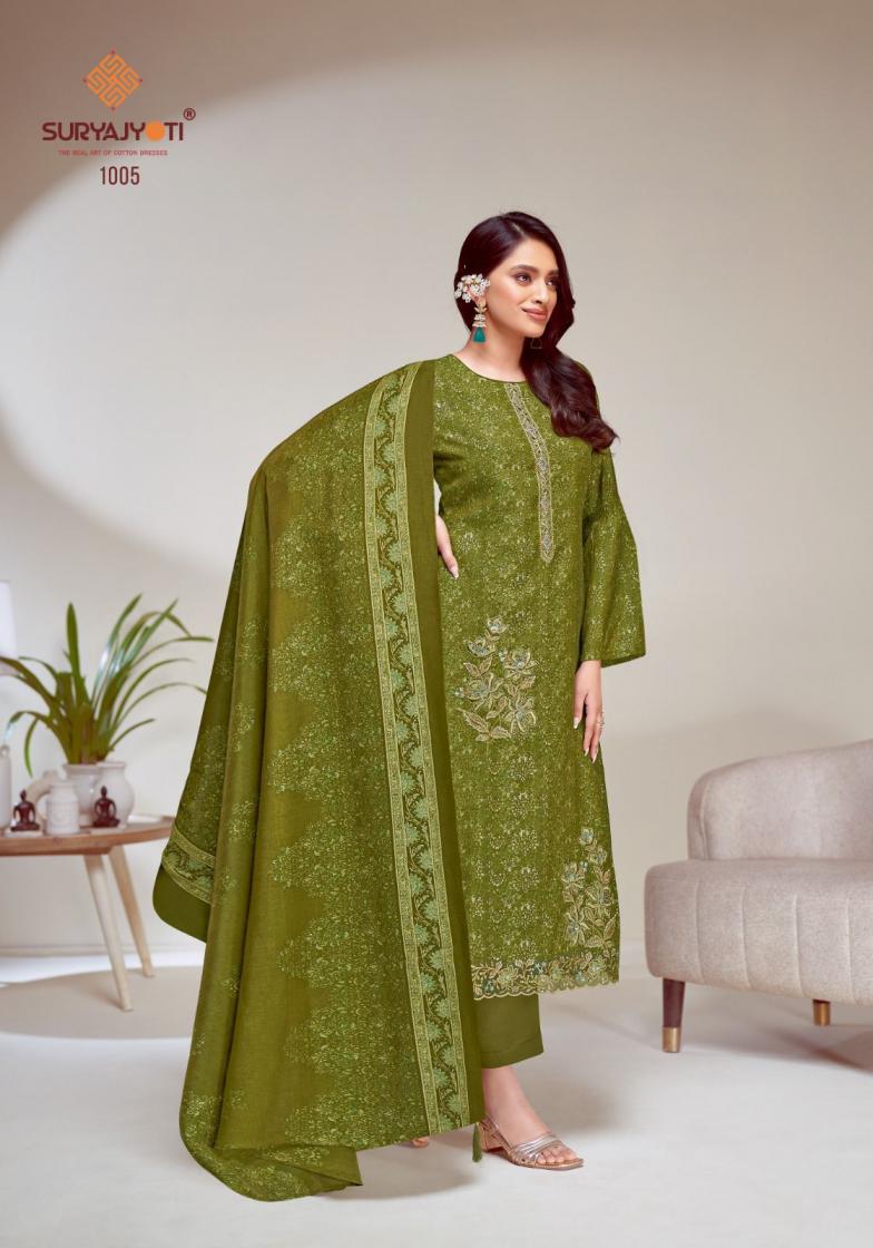 KAVITA VOL 1 BY SURYAJYOTI MODAL DISCHARGE PRINT PRETTY LOOK DRESS MATERIAL
