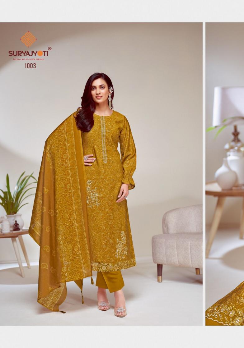 KAVITA VOL 1 BY SURYAJYOTI MODAL DISCHARGE PRINT PRETTY LOOK DRESS MATERIAL