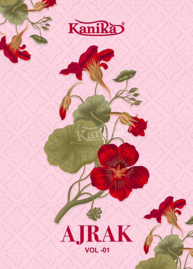KAVYA KANIKA AJRAK VOL 1 READYMADE DAILY WEAR AJRAK PRINTED 3PCS DRESS