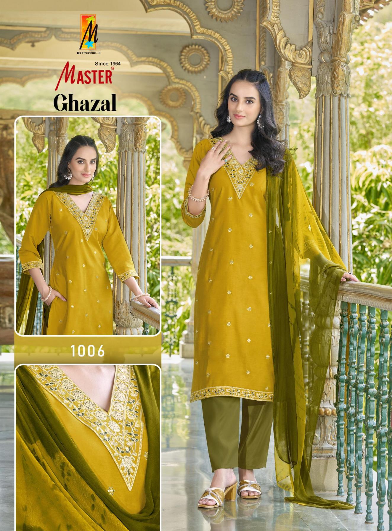 MASTER LAUNCH GHAZAL ROMAN SILK READYMADE CASUAL SALWAR SUIT ONLINE