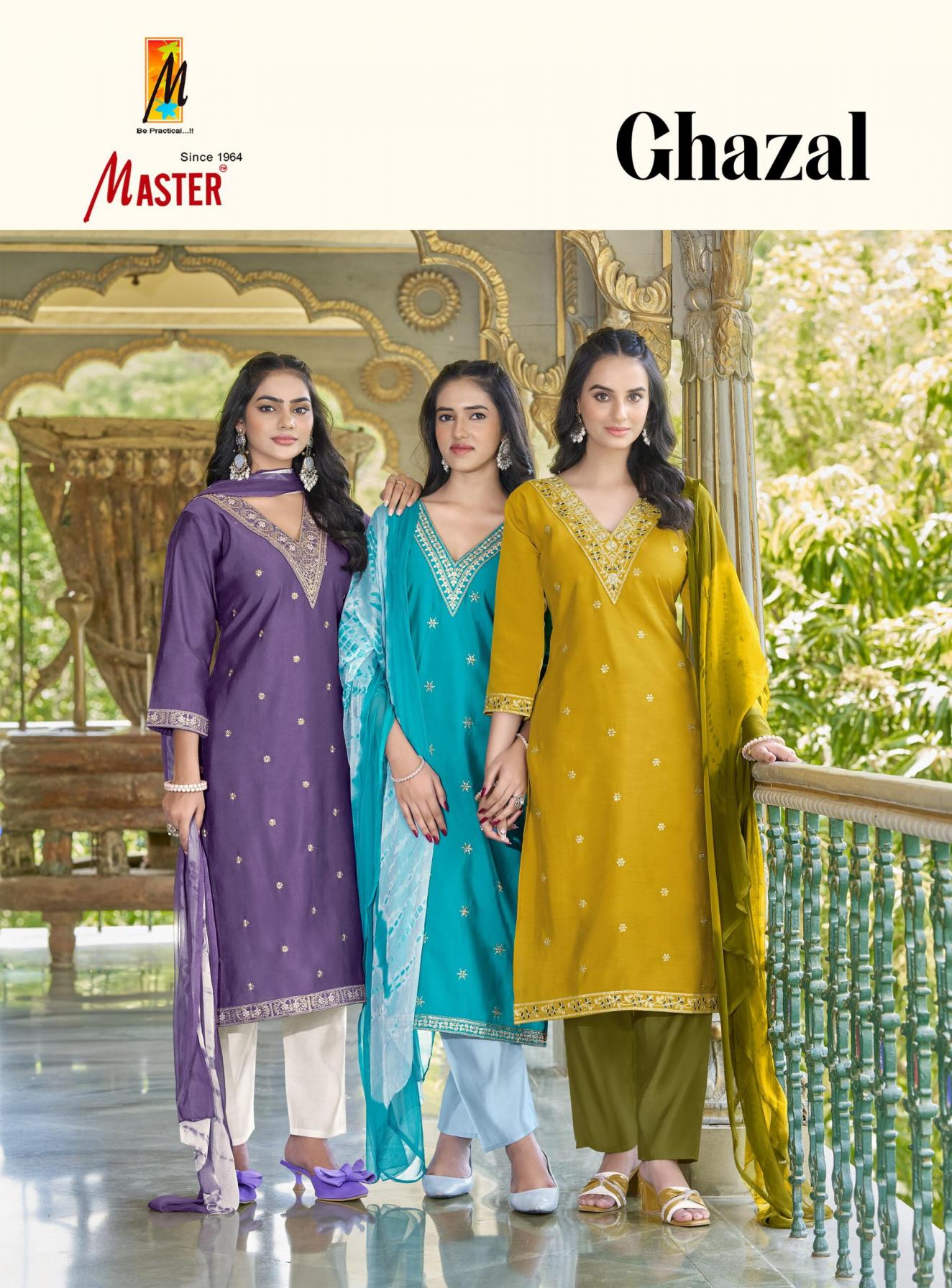 MASTER LAUNCH GHAZAL ROMAN SILK READYMADE CASUAL SALWAR SUIT ONLINE