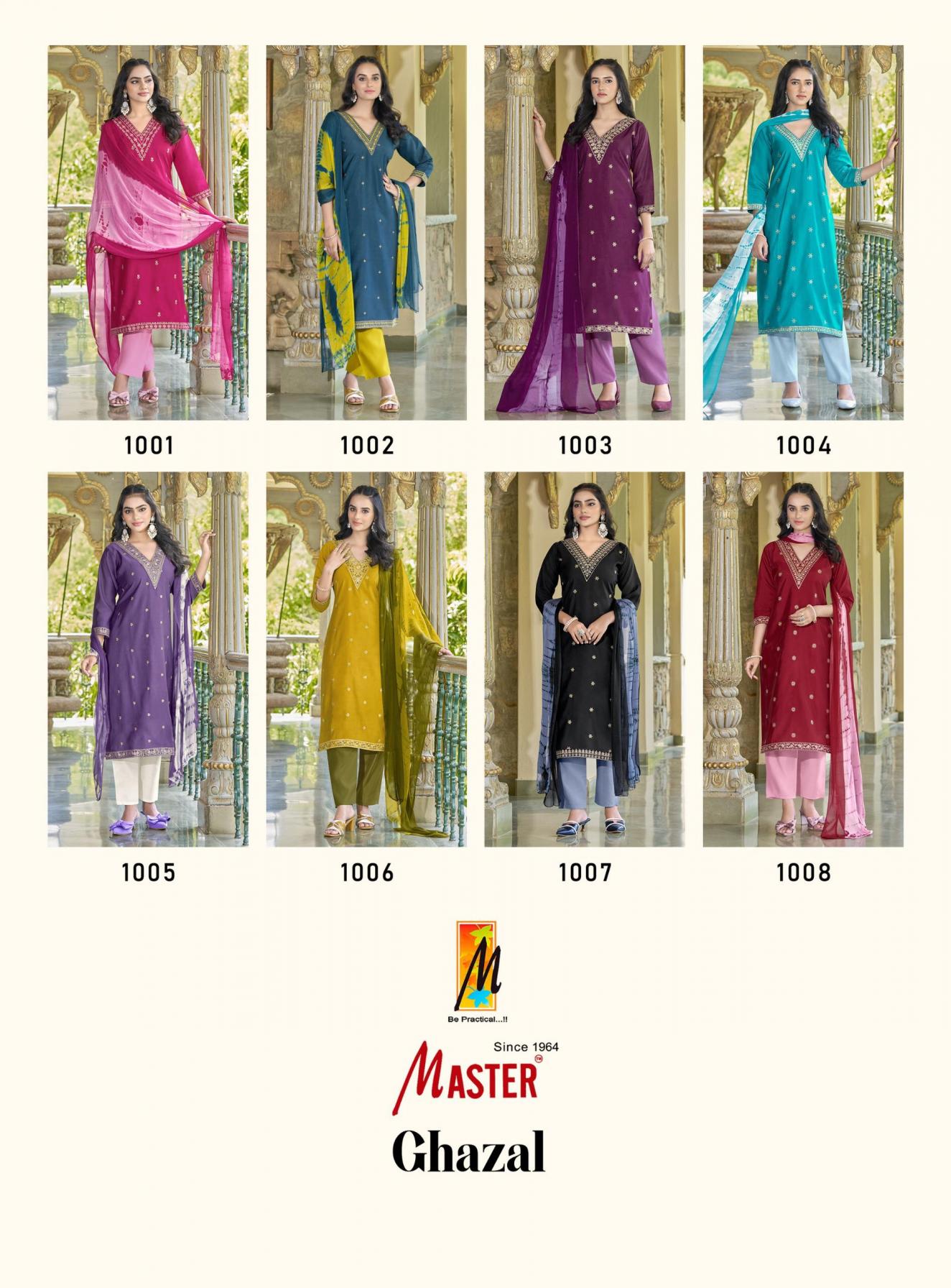 MASTER LAUNCH GHAZAL ROMAN SILK READYMADE CASUAL SALWAR SUIT ONLINE